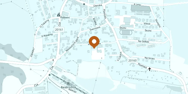 Mapa: pobočka Bezdružice, Fučíkova 249