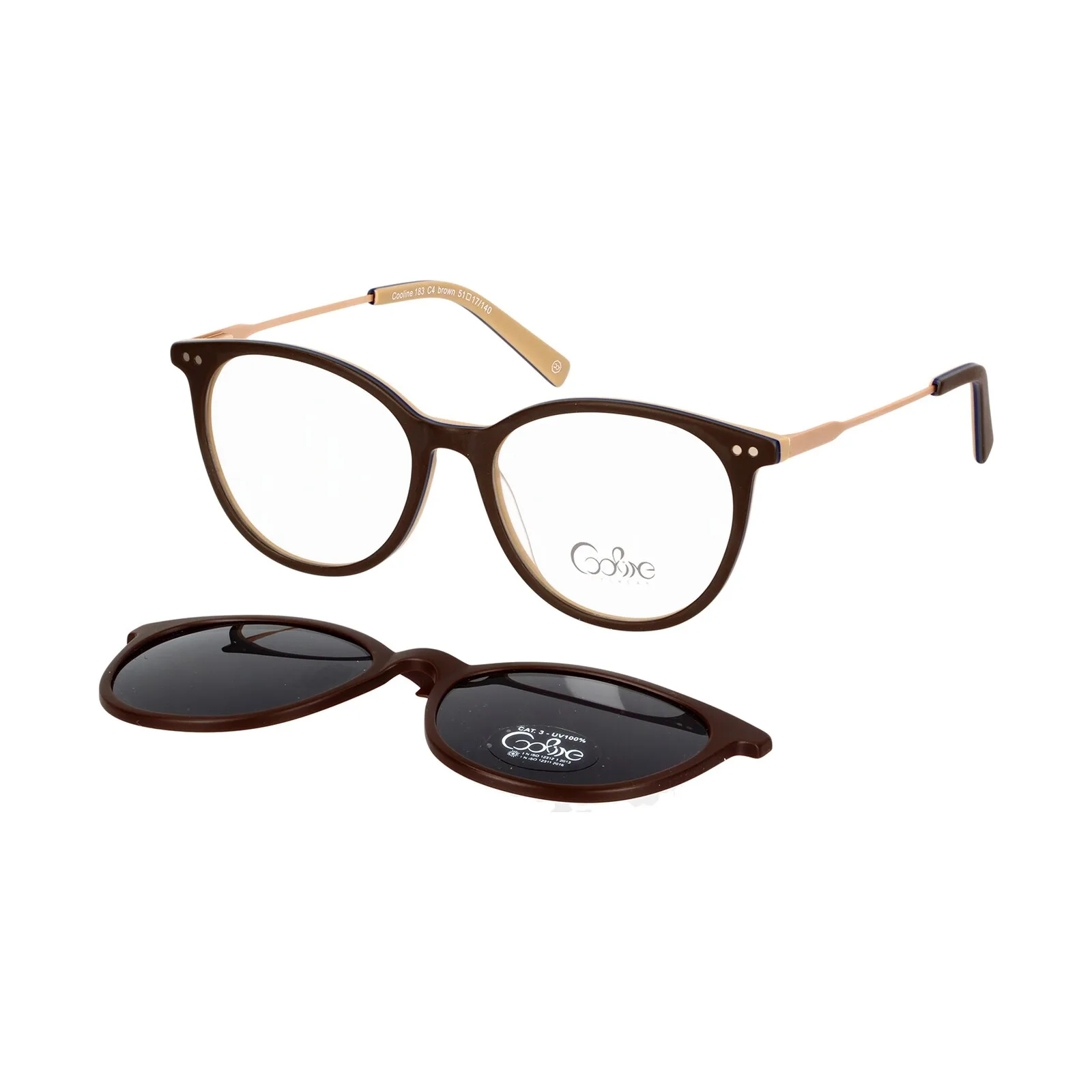 Cooline 183 c4 brown 51/17/140 + clip-on